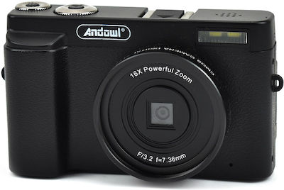 Ψηφιακή φωτογραφική μηχανή 8MP 4K Ultra HD 16x Digital WiFi Andowl A1 – μαύρο