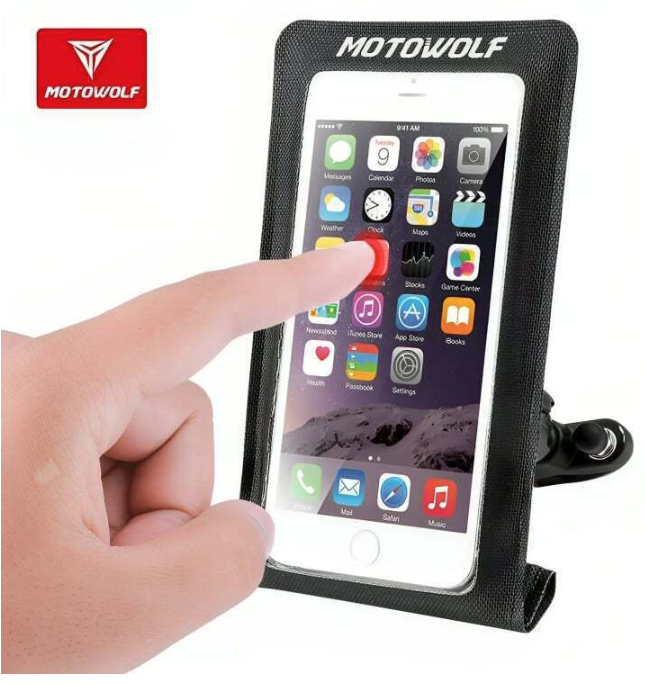 Motowolf Mount Phone Motorcycle with Waterproof Case 4-6.5" for Steering Wheel GET-MOTOWOLF-MDL2818