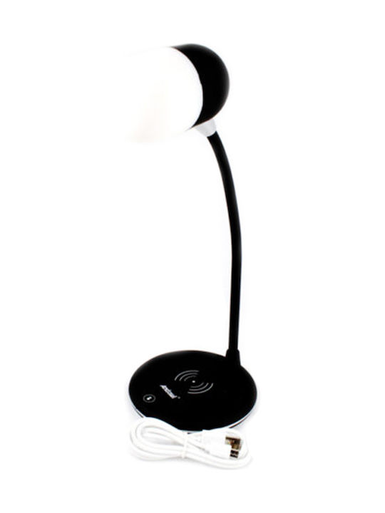 Επιτραπέζιο 3-σε-1 LED Φωτιστικό Γραφείου με Bluetooth Ηχείο και Ασύρματη Φόρτιση