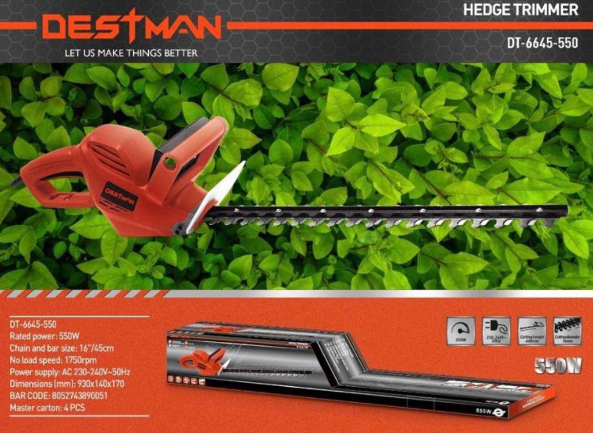 Ηλεκτρικό Μπορντουροψάλιδο 550W με μήκος λάμας 45cm Destman DT-6645-550