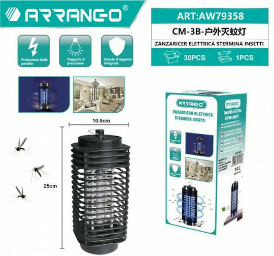 Arrango Εντομοπαγίδα-Λάμπα Εντόμων με Πλέγμα 3W
