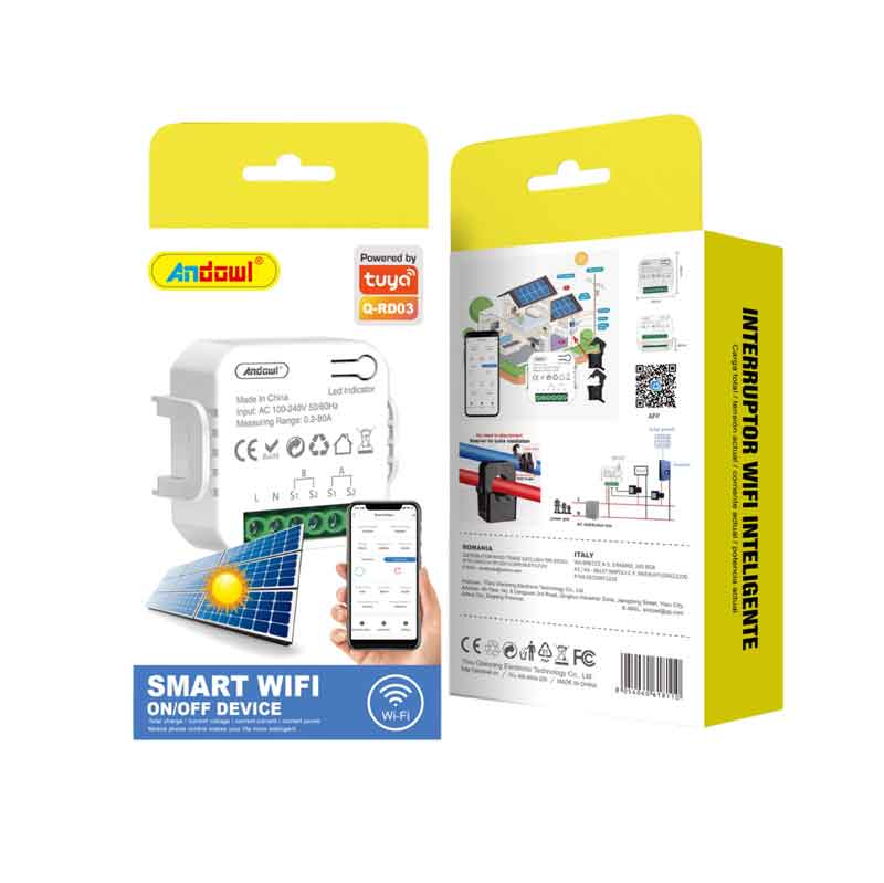 Μετρητής Κατανάλωσης Ρεύματος Wi-fi Λευκός Q-RD03 Andowl