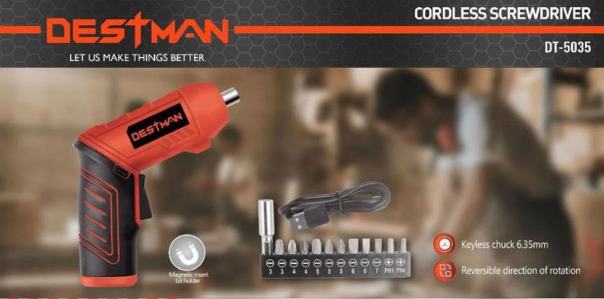 Κατσαβίδι Mπαταρίας Destman DT-5035