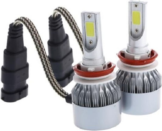 Λάμπες Αυτοκινήτου C6 H11 LED 6000K Ψυχρό Λευκό 12V 36W 2τμχ