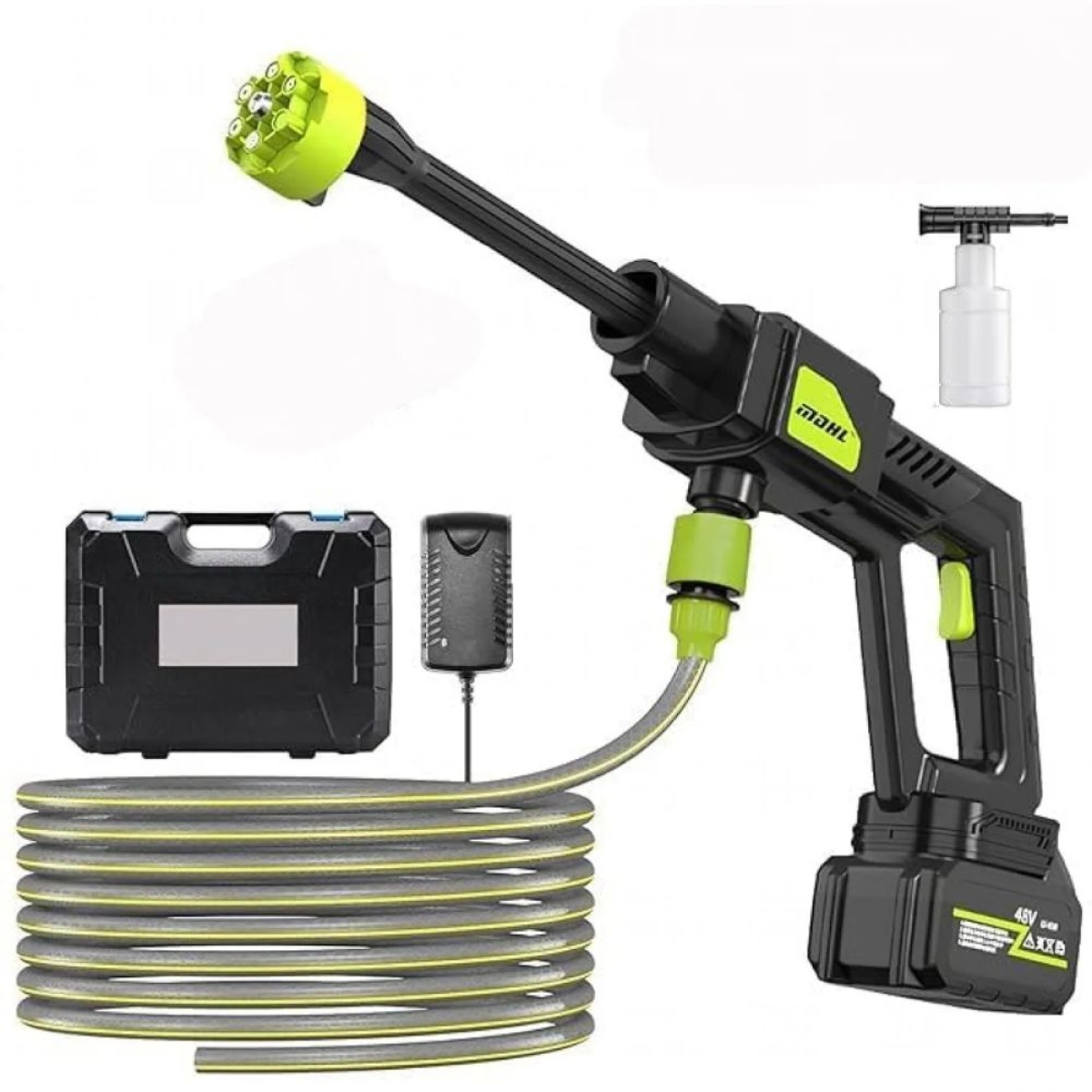 Πλυστικό Μηχάνημα Μπαταρίας 30bar με Brushless Μοτέρ, 6 σε 1 Ακροφύσιο & Ένδειξη Μπαταρίας – MDHL-8100
