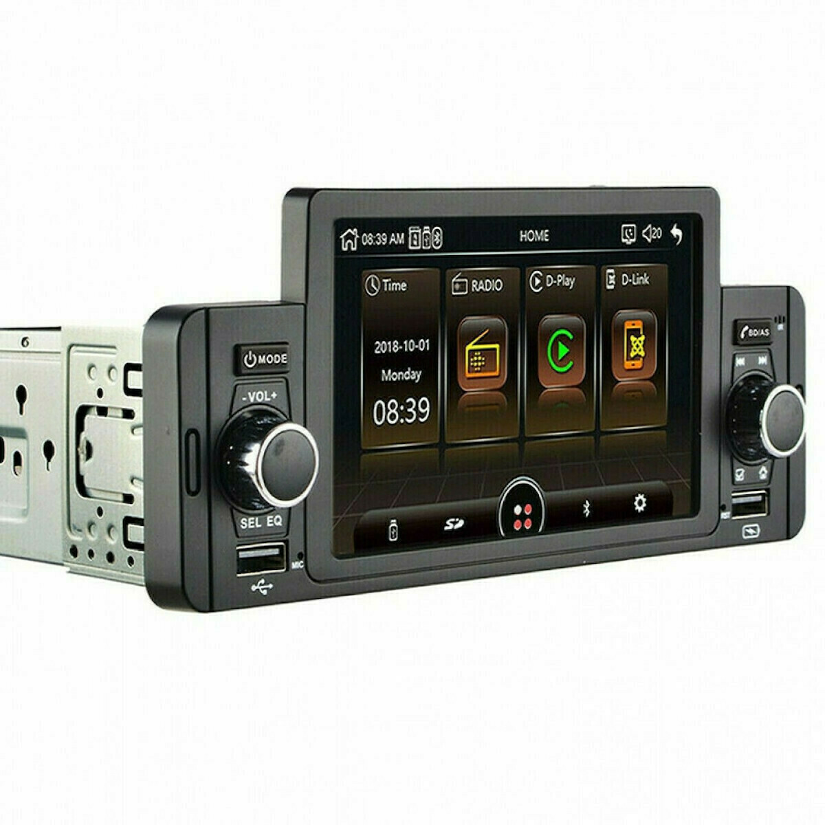 PERVOI CTC-5060 Ηχοσύστημα Αυτοκινήτου Universal 1DIN (Bluetooth) με Οθόνη 5"