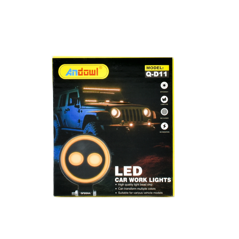 Προβολέας LED Ring Light 12/24V λευκού φωτισμού Andowl Q-D11 – μαύρο