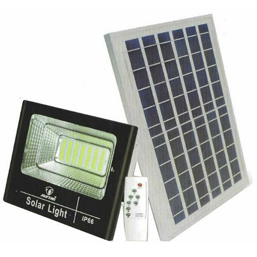 Jortan Waterproof IP66 Solar LED Flood Light 100W with Remote Control Black 320608