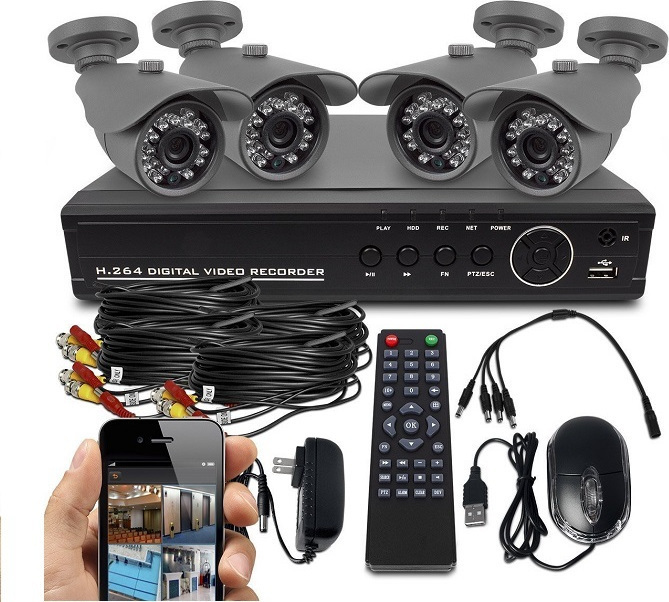 Ολοκληρωμένο Σύστημα CCTV GSM με 4 Κάμερες 000054