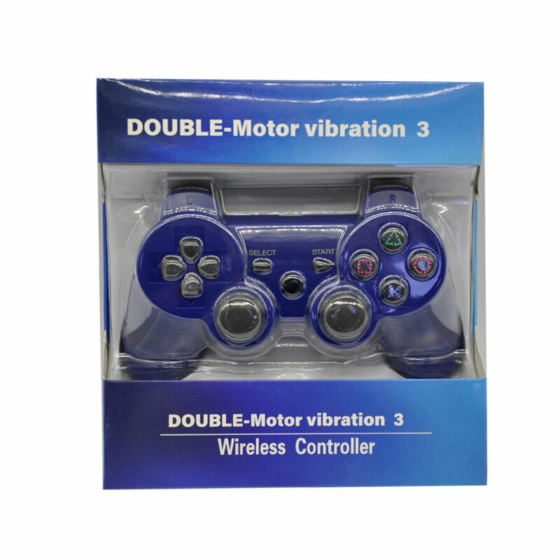 Double Motor Vibration 3 Ασύρματο Gamepad για PS3 Μπλε