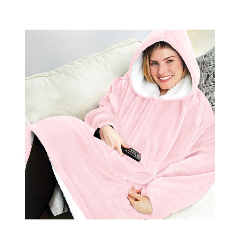 Huggle Velvet King Size Blanket 70x90cm Pink