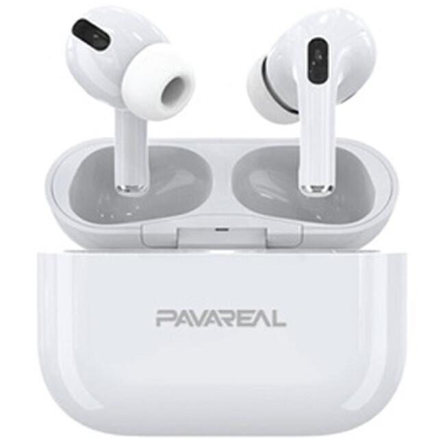 Pavareal P5 In-ear Bluetooth Handsfree Ακουστικά με Θήκη Φόρτισης Λευκά