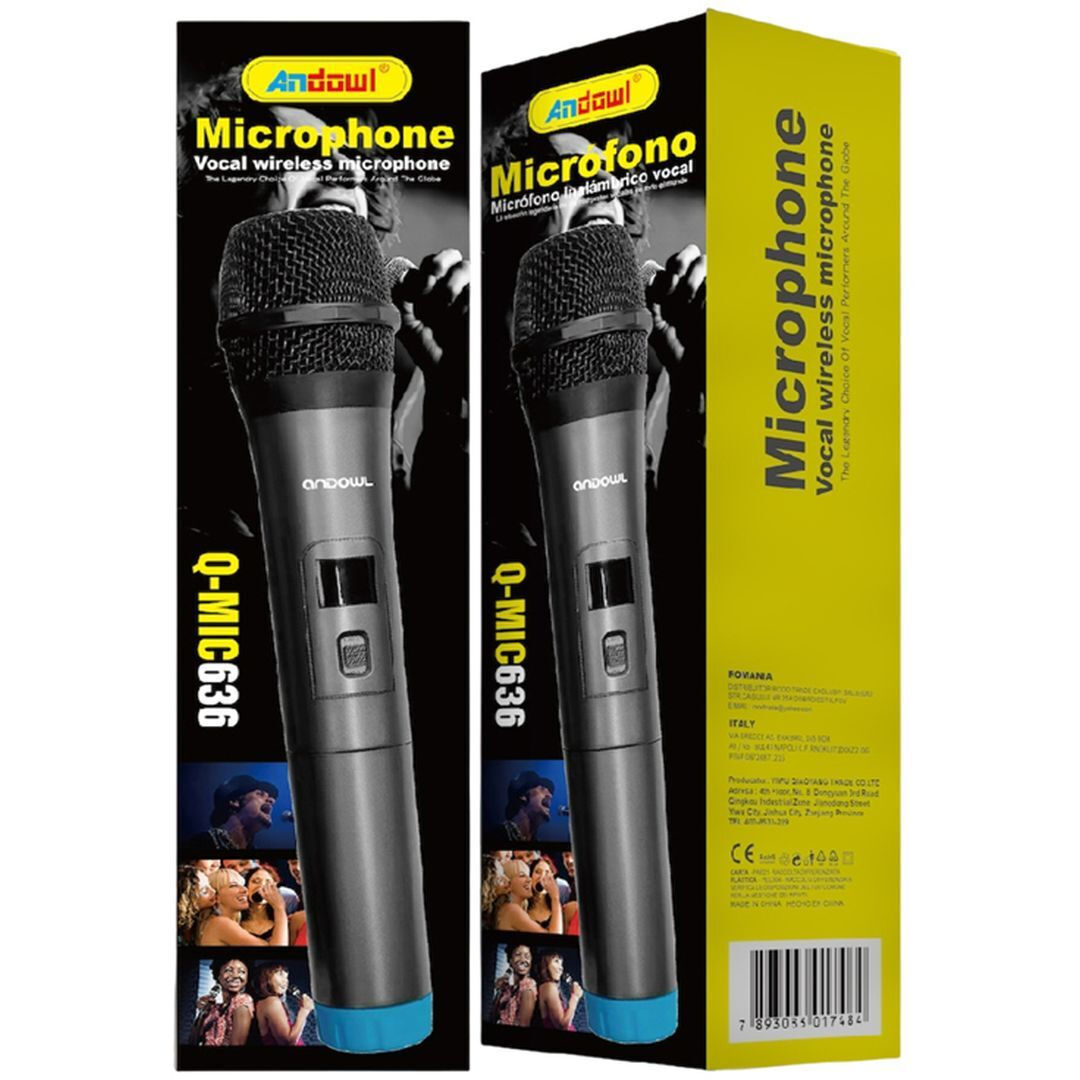 Andowl Ασύρματο Μικρόφωνο Q-MIC636 Χειρός Φωνής