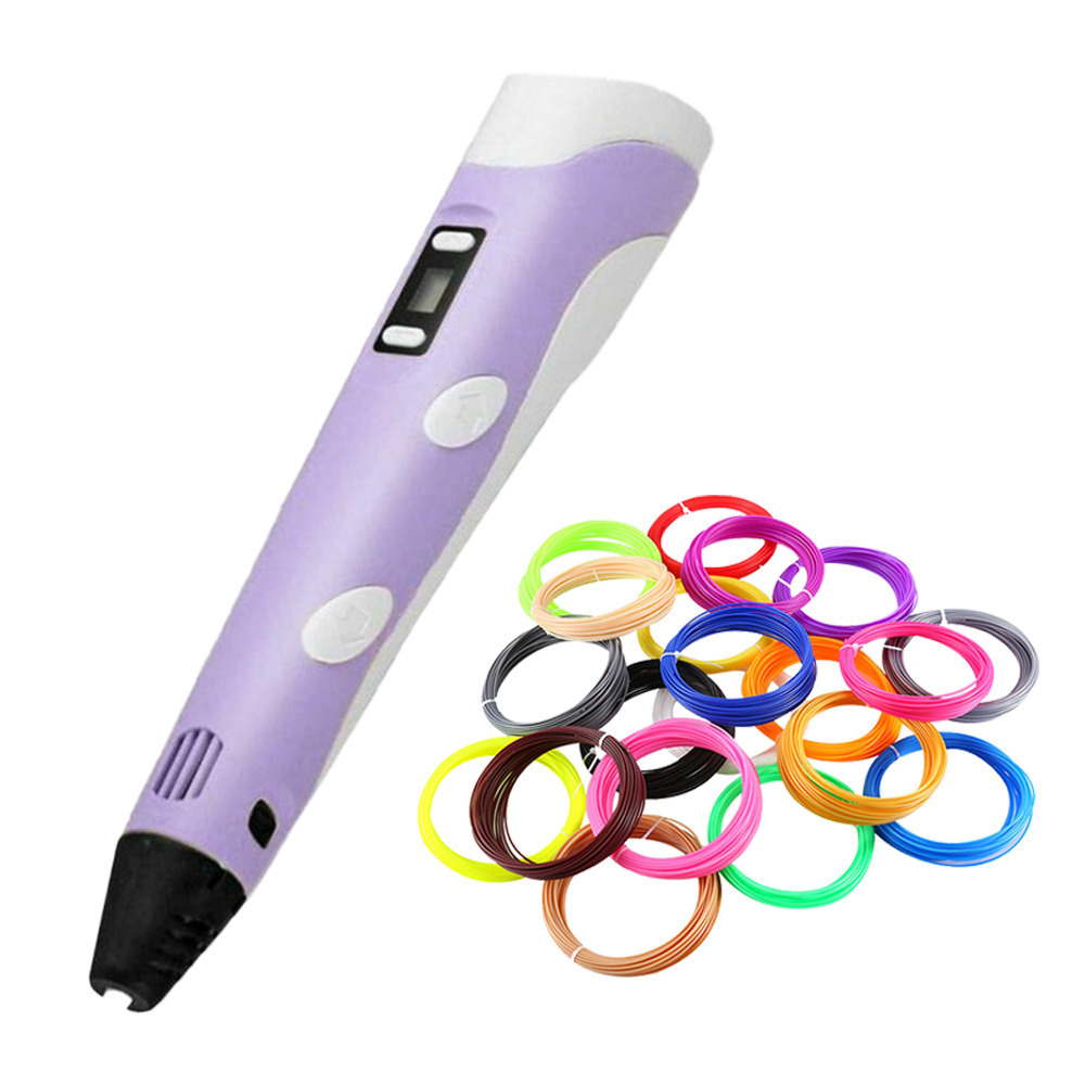 3D Pen με 10 Νήματα Εκτύπωσης Μωβ 41191
