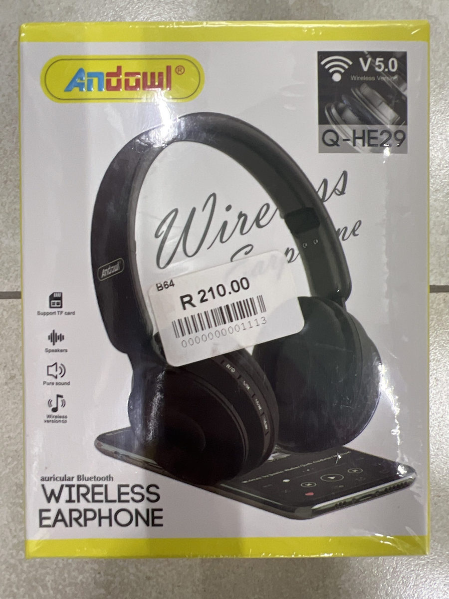 Andowl Q-HE29 Ασύρματα Bluetooth Over Ear Hi-Fi Ακουστικά Μαύρα