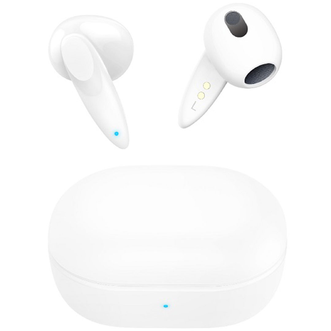 TN73 Earbud Bluetooth Handsfree Ακουστικά με Θήκη Φόρτισης Λευκά