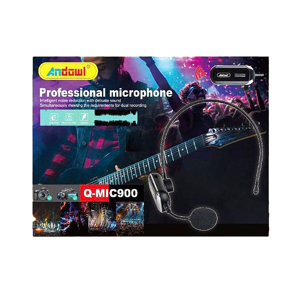 Andowl Wireless Microphone Head Voice