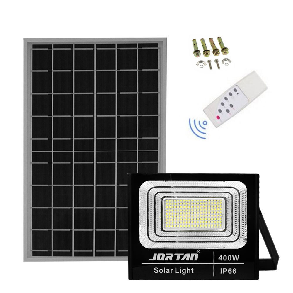 Jortan Waterproof Solar LED Floodlight 400W Cold White with Remote Control IP66 JT-BJ400W