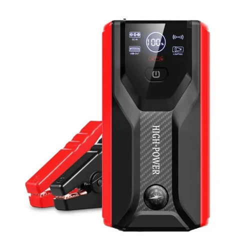 Andowl Portable Car Battery Starter 12V with Power Bank, USB and Flashlight Q-D1090