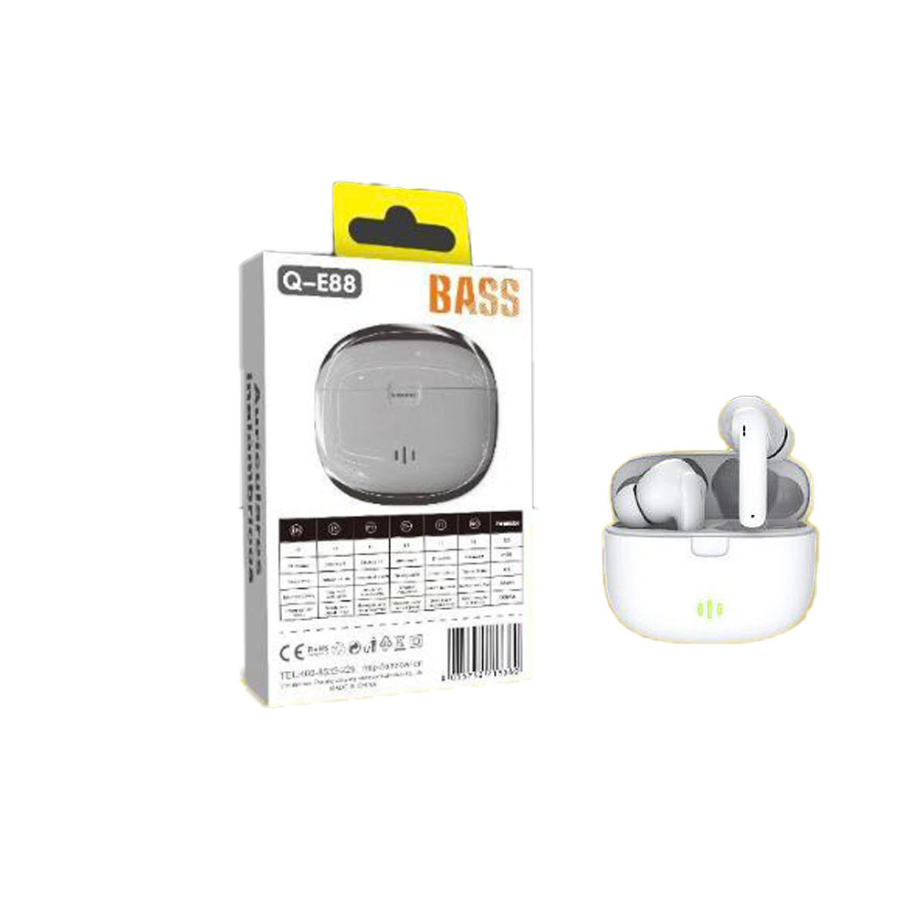 Andowl In-ear Bluetooth Handsfree Headphone with Charging Case White