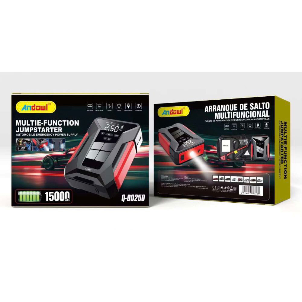 Andowl Q-DO250 Portable Car Battery Starter with Power Bank Q-DO250