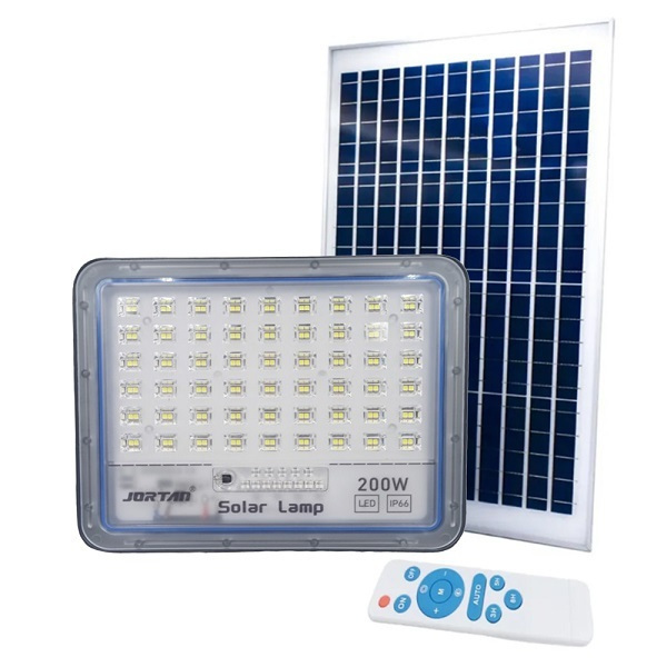 Jortan Waterproof Solar LED Floodlight 200W Blue WiFi with Remote Control IP66 714018